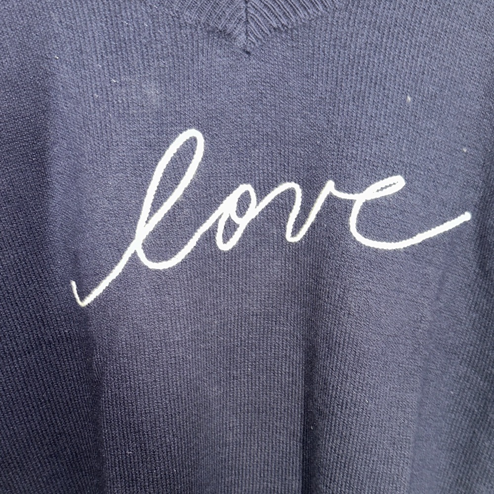 GAP Dark Blue Cashmere Blend Sweater - Picture 3 of 4